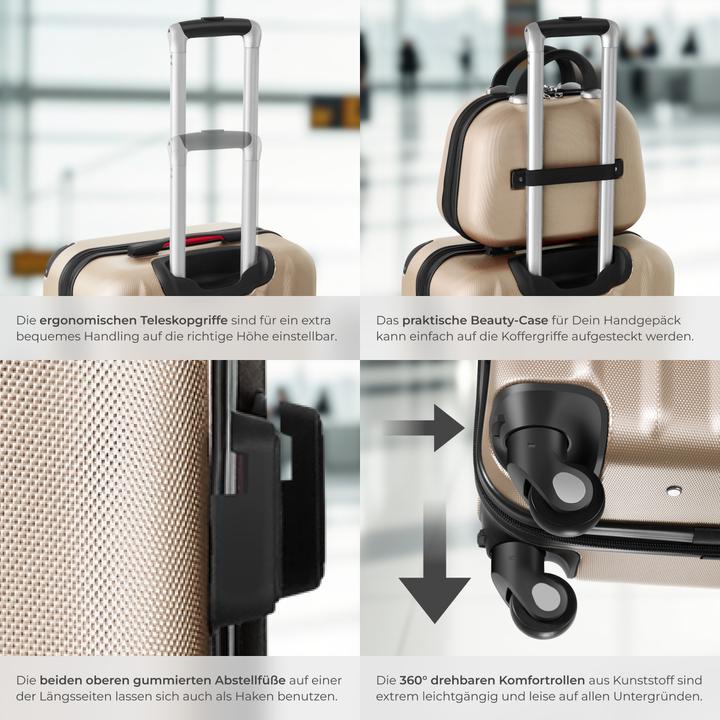 Produktbild tectake Hartschalenkoffer (90 l, L (90 - 115l))
