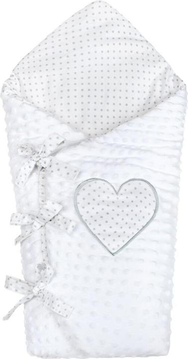 Actual product image New Baby Luxury Minky wickeln weiss 75x75 cm