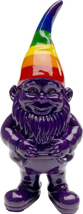 Actual product image Kare Design Deko Figur Zwerg Rainbow Lila 11cm