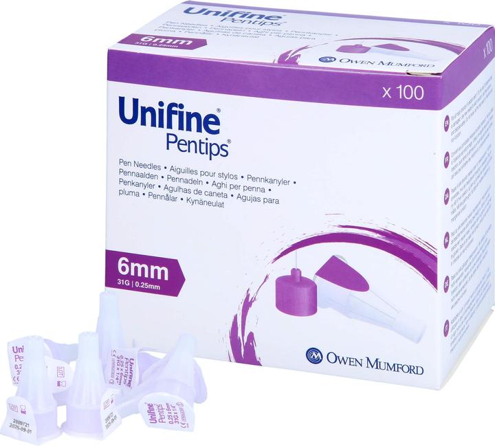 Actual product image Unifine Nadeln (Pen needles + disposable needles)