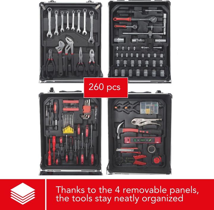 Image du produit Toolland Coffret à outils 260 pièces (260 pièces)
