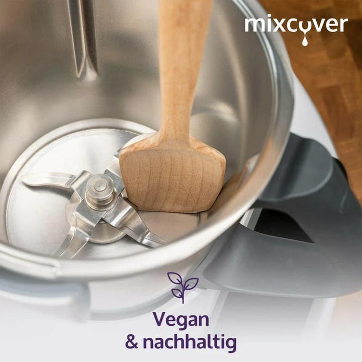 Produktbild Mixcover Nachhaltiger Holz-Spatel für Thermomix TM6,TM5,TM31 Drehkellenspatel Teigschaber