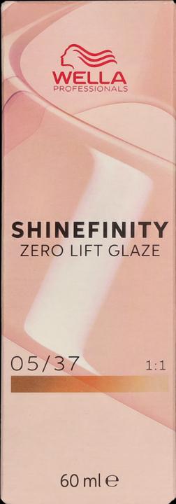 Actual product image Wella Shinefinity (Caramel, Espresso, 05/37 Light Brown Gold Brown)
