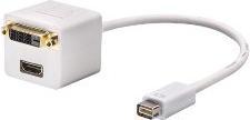 Lindy Mini-DVI to DVI/HDMI Splitter (HDMI, DVI, 20 cm)