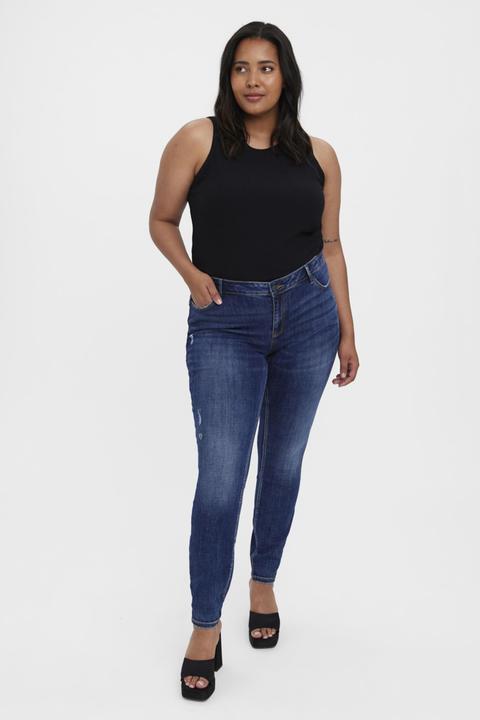 Produktbild Vero Moda VMSEVEN Mid Rise Skinny Fit Jeans Slim Fit Jeans (W52/L34)