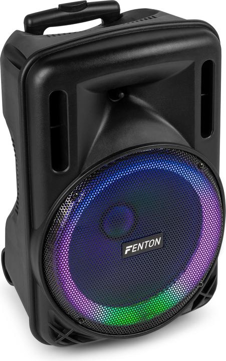 Image du produit Fenton Speaker Bluetooth - FT12LED MK2 karaoke box met LEDâ€™s, accu en microfoon - Voor (Actif)