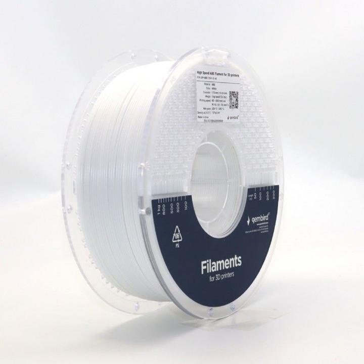 Produktbild Gembird 3DP-ABS1.75HY-01-W (ABS, 1.75 mm, 1000 g, Weiss)