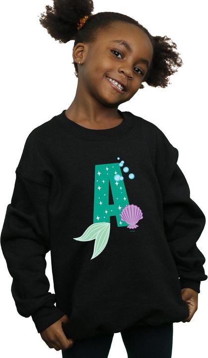 Actual product image Disney Girls Alphabet A Is For Ariel Sweatshirt (128)
