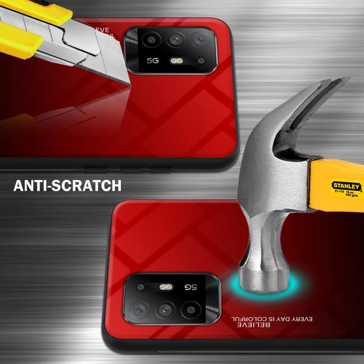 Actual product image Cadorabo TPU 2 colors glass envelope (Oppo A94 5G)