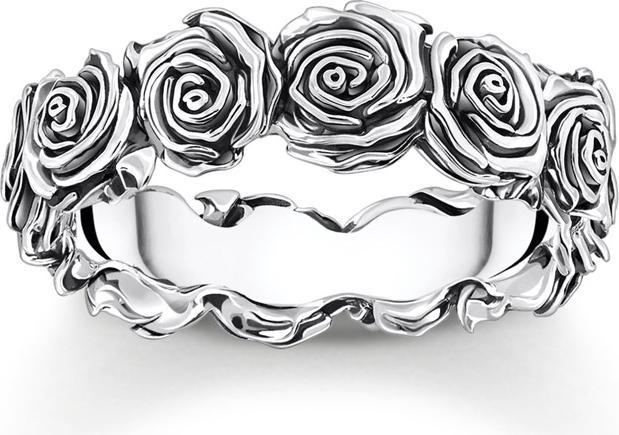 Produktbild Thomas Sabo Ring Midnight Rose Silber (50, 925 Silber)