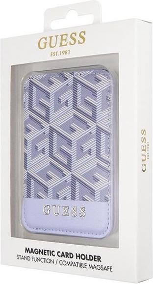 Image du produit Guess Portefeuille Card Slot GUWMSHGCFSEB MagSafe GCube stripe niebieski/blue