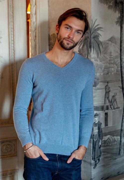 Immagine prodotto Bellemere Pullover Solid V-Neck Merino Sweater (XL)