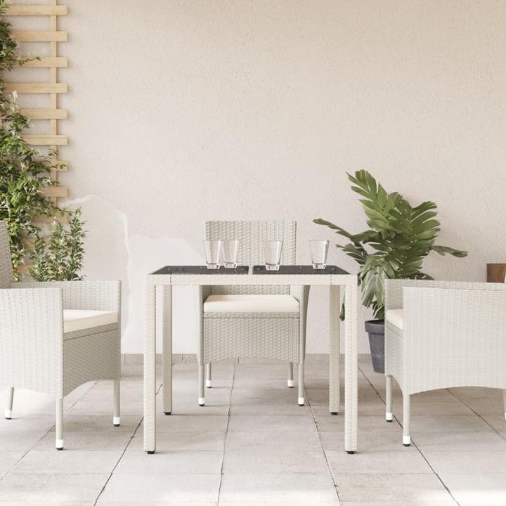 Image du produit VidaXL Gartentisch mit Glasplatte (90 cm)
