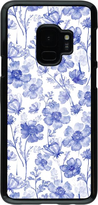 Immagine prodotto PhoneLook Copertina Primavera 23 fiori blu acquerello (Samsung Galaxy S9)