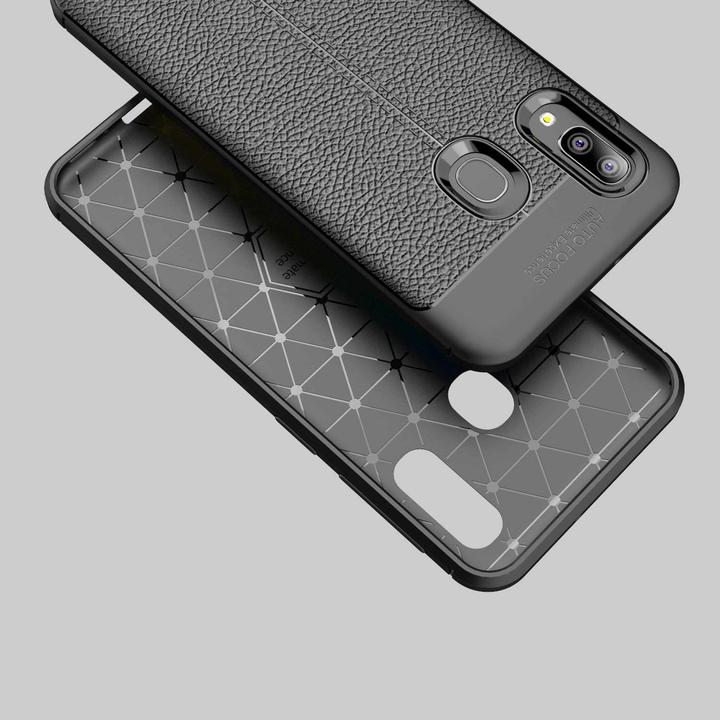 Image du produit Cadorabo TPU Cover similicuir structure (Samsung Galaxy A20e, Samsung Galaxy A10e)