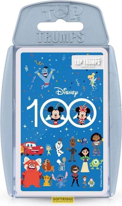 Immagine prodotto Winning Moves Gioco di carte Disney Top Trumps Quiz Disney 100 *ALLEMAND*