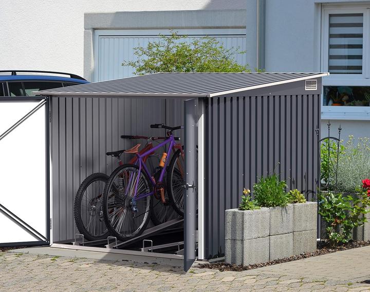 Produktbild Tepro Fahrradbox, anthrazit/weiss