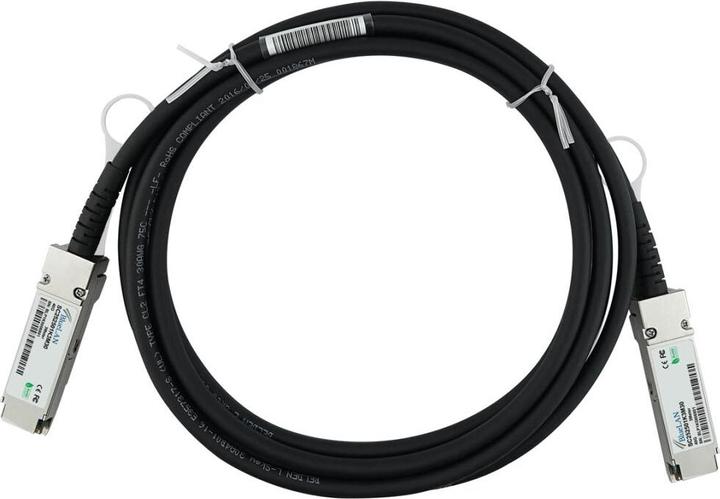 Actual product image BlueLAN HPE X240 JG328A Compatible DAC QSFP SC252501K5M28