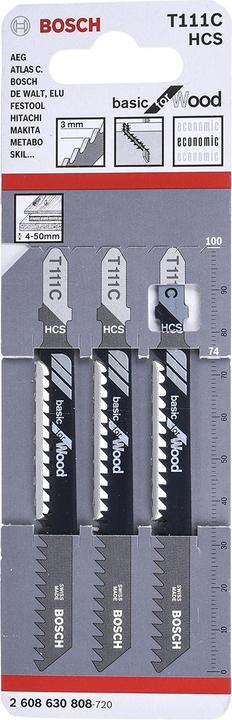 Produktbild Bosch Professional Zubehör Stichsägeblatt T 111 C Basic for Wood