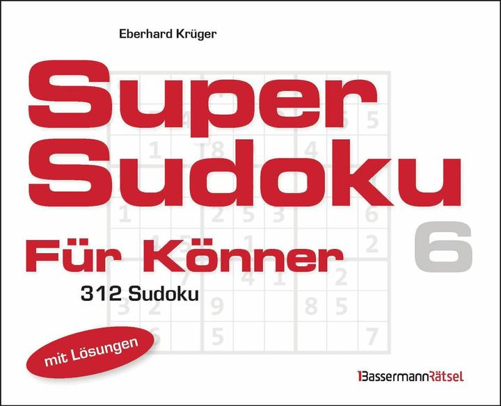 Immagine prodotto Supersudoku für Könner 6 (5 Exemplare à 3,99 €) (Tedesco, Eberhard Krüger, 2024)
