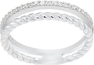 Brilio Silver - Charming silver ring with zircons GR044W - Circuit: 54 mm (54)