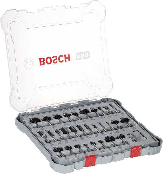 Actual product image Bosch Professional Zubehör Freehand burr set. 8 mm shank. 30 pieces