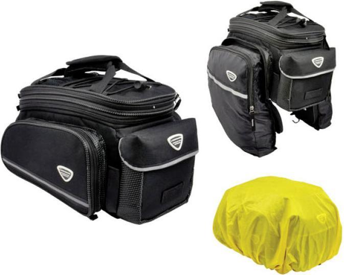 Longus Pannier Rack Bag Increaser, Sz Quick-Fix Fastening (Luggage carrier bag)