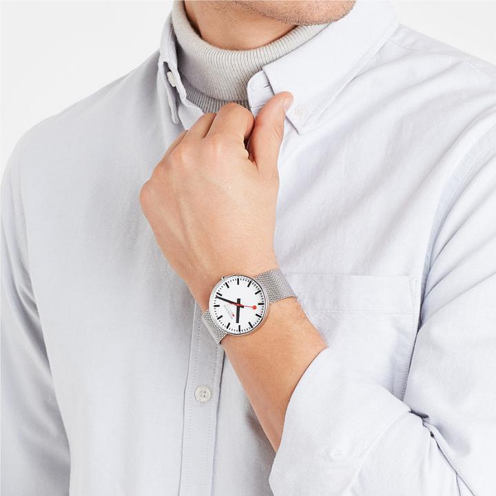 Immagine prodotto Mondaine colosso (Orologio da polso analogico, Fatto in Svizzera, 42 mm)