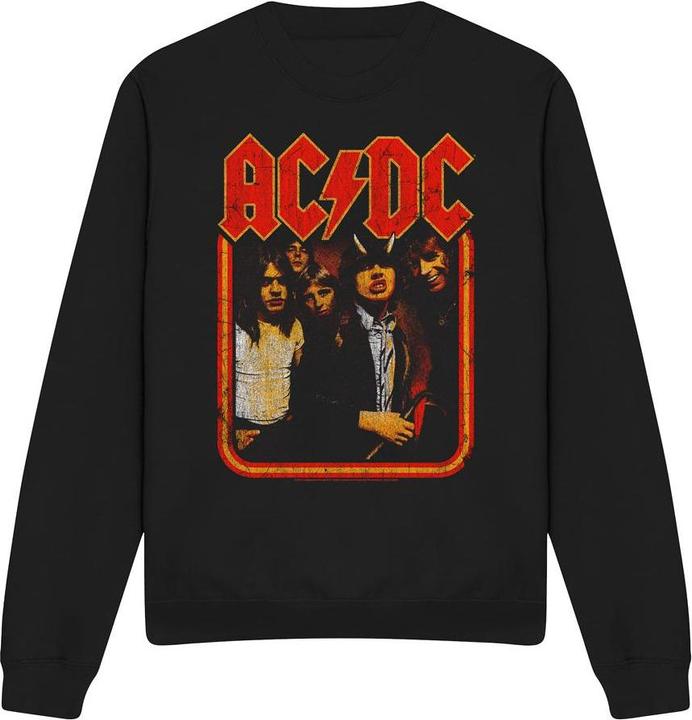 Actual product image AC/DC Unisex Adult Group Distressed Sweatshirt (M)