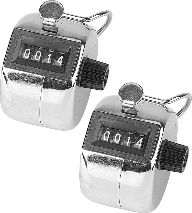 Image du produit Infactory Compteur manuel en métal, pack de 2