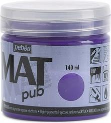 Actual product image Pebeo Acrylic Mat Pub (Cobalt Violet, 140 ml)