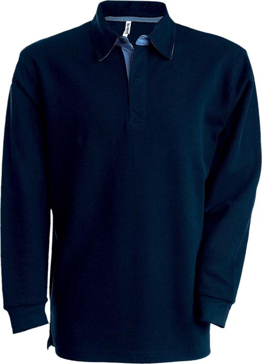 Kariban langärmeliges geripptes poloshirt french rib (XXL)