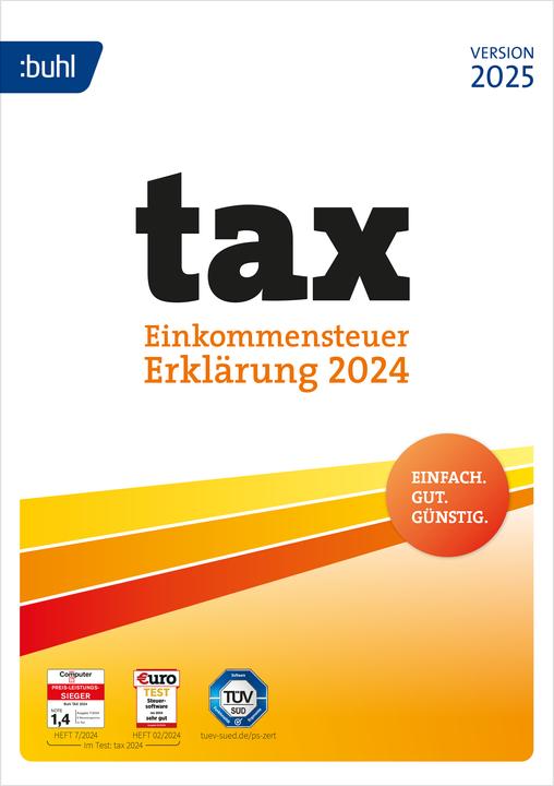 Produktbild Buhl Data Service tax 2025 Download Code (1 User, 1 Geräte/User, unbegrenzt)