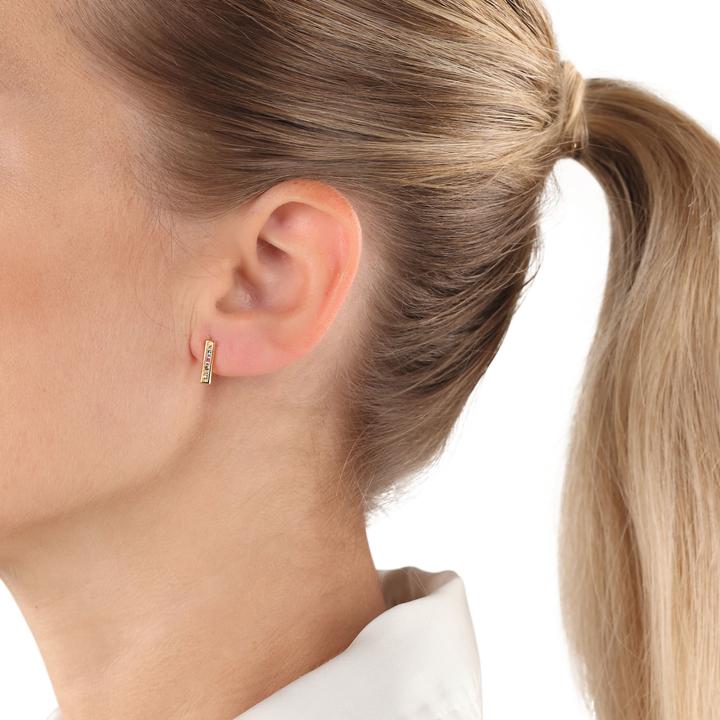 Actual product image Amor ear jewellery for women, 925 Sterling silver, zirconia synth. (Silver 925)