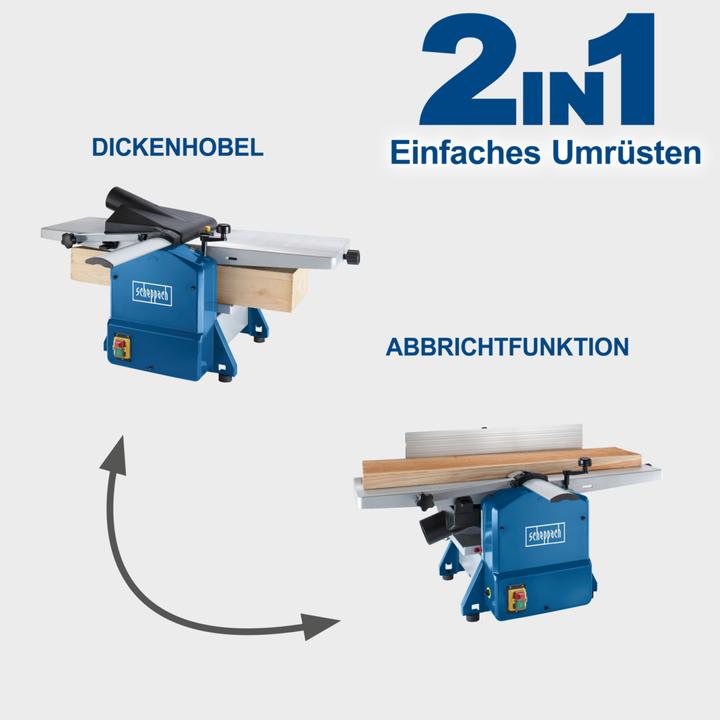 Actual product image Scheppach Planing machine with reism HMS 1070
