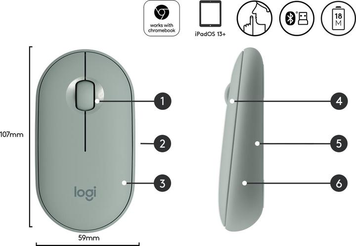 Image du produit Logitech Caillou M350 (Sans fil)