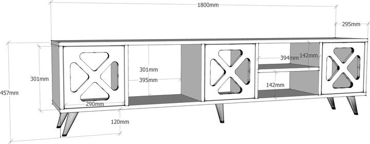 Actual product image Hanah Home Heidi (180 x 45.5 x 29.5 cm)