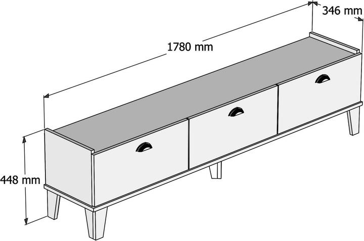 Immagine prodotto Homitis Aniyah (178 x 34,6 x 44,8 cm)