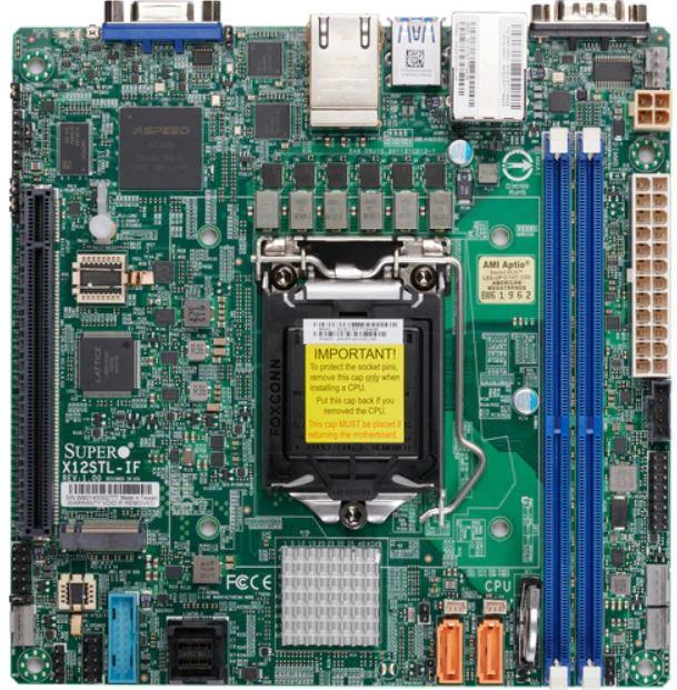 Immagine prodotto Supermicro MBD-X12STL-IF (LGA 1200, Intel C252, Mini-ITX)