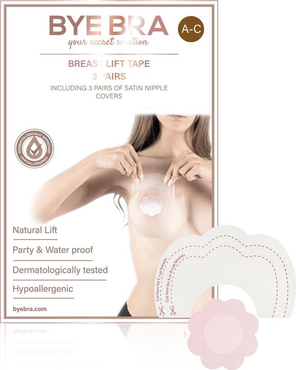 Immagine prodotto Bye Bra Reggiseno adesivo A-C (S, confezione da 3)
