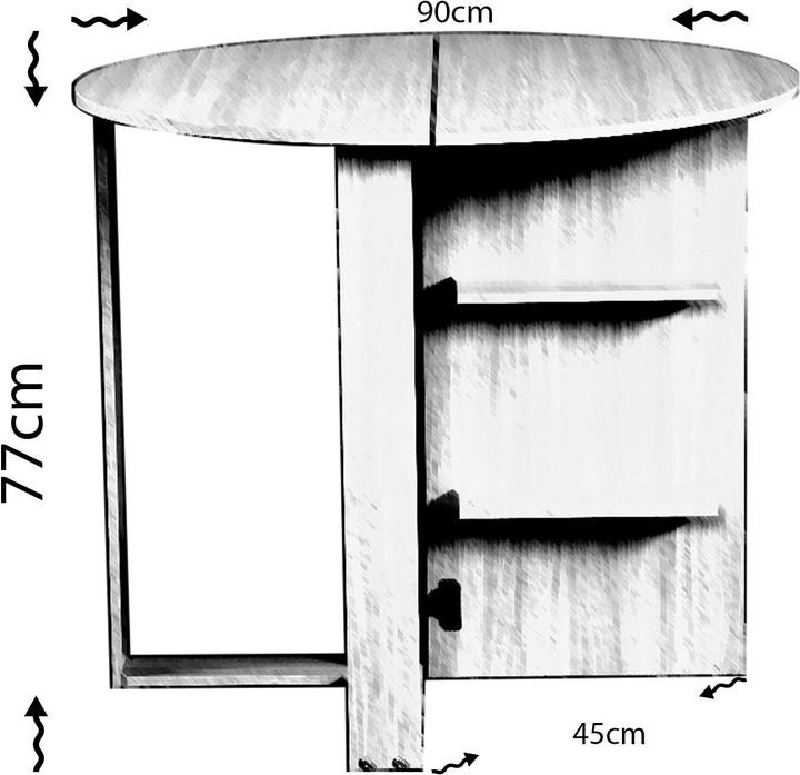 Image du produit Hanah Home Ryder (90 x 77 x 45 cm)