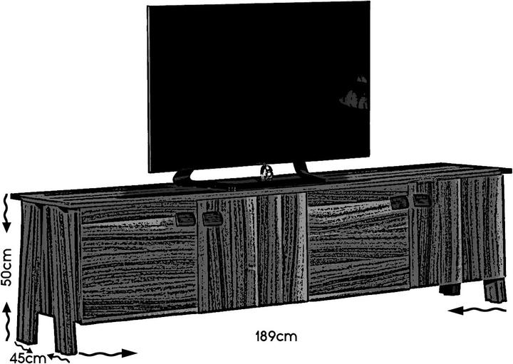 Actual product image Hanah Home Guillaume (189 x 50 x 45 cm)