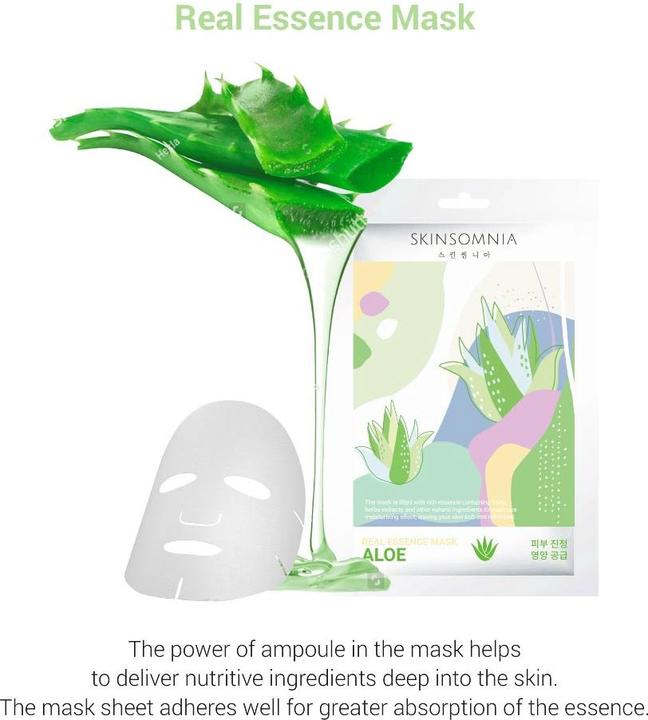 Immagine prodotto Skinsomnia Maschera all'Aloe Real Essence (25 ml)