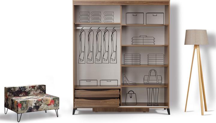 Produktbild Hanah Home Aydin (190 x 60 x 216 cm)