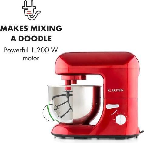 Immagine prodotto Klarstein Bella Rossa Food Processor1200 Watt, 5 Litri, Rosso