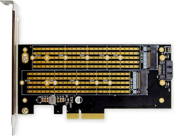 Actual product image Digitus M.2 NGFF / NMVe SSD PCI Express 3.0 (x4) Add-On Card