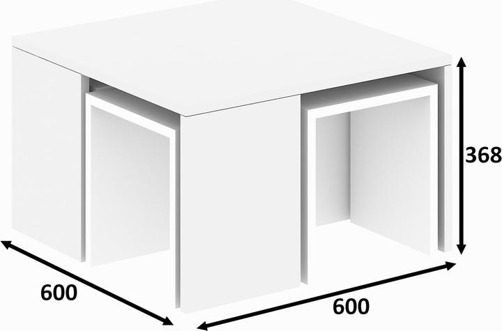 Actual product image Kalune Design Alonzo (60 x 37 x 60 cm)
