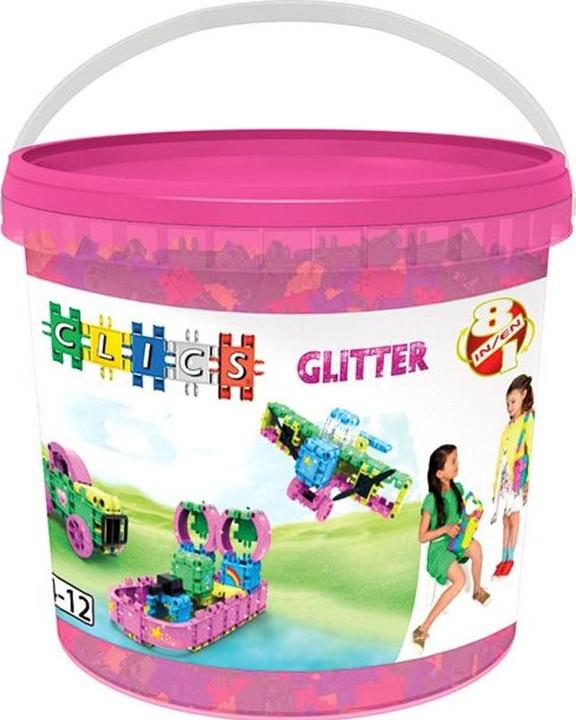 Actual product image Clics Building Blocks - Glitter Building Set 8in1