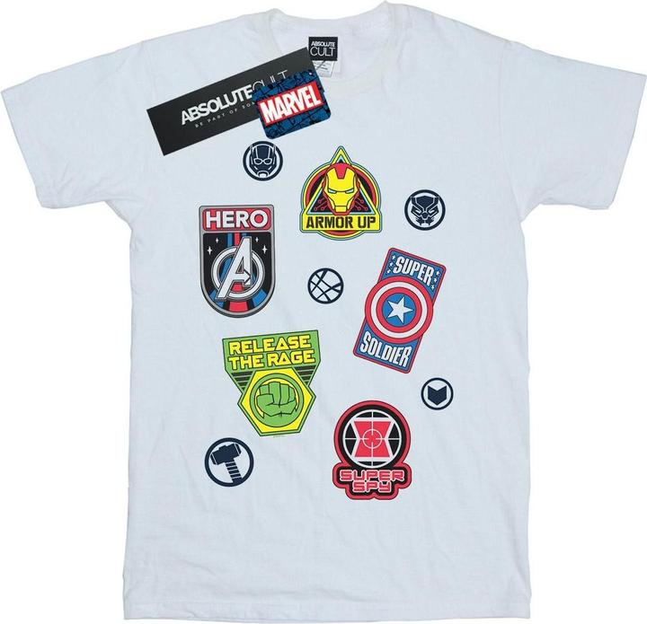 Image du produit - T-shirt AVENGERS HERO BADGES - Homme (L)
