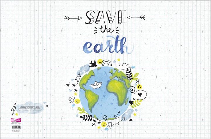 Magni 4639981 - Schreibtischunterlage Save the earth, 39x60 cm, Papier, recyclebar, Karton ohne F (39 x 60 cm)